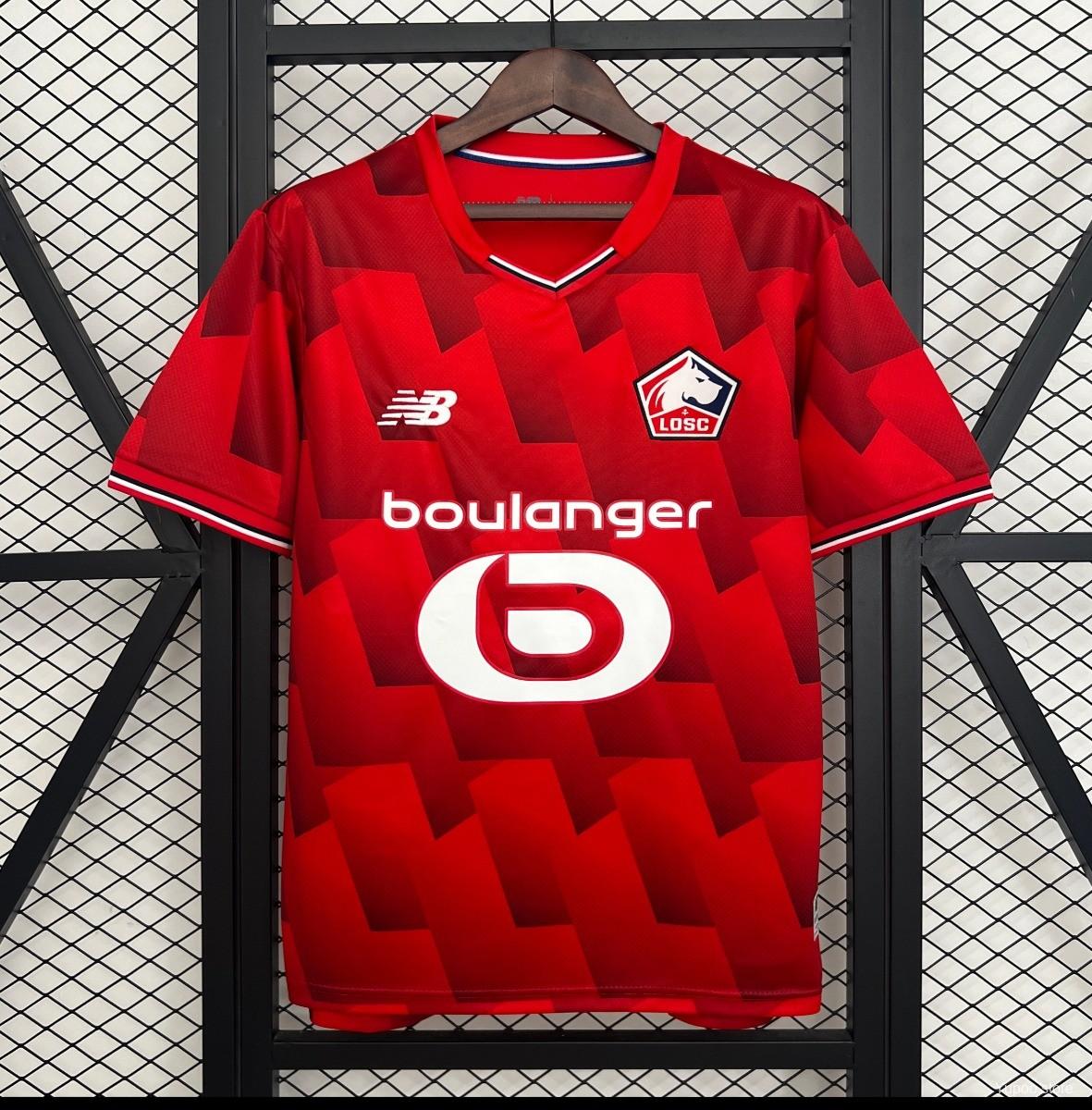 Camiseta de fútbol Lille 2025/26 LOCAL MANGA CORTA VERSION FAN